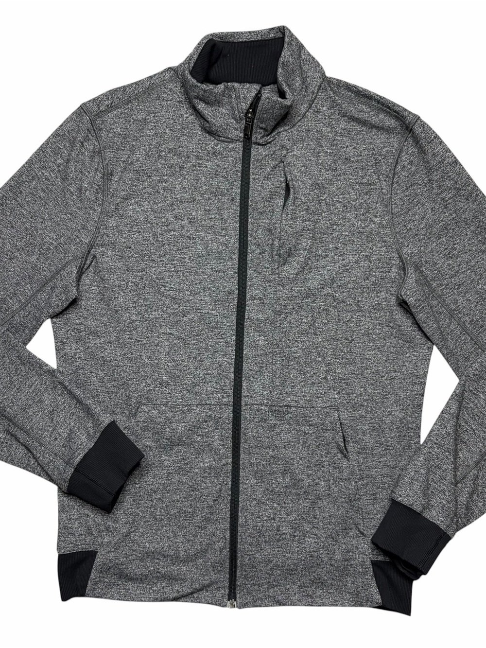 Lululemon Men’s Gray Full Zip Jacket Size M Athletic Gym Workout running